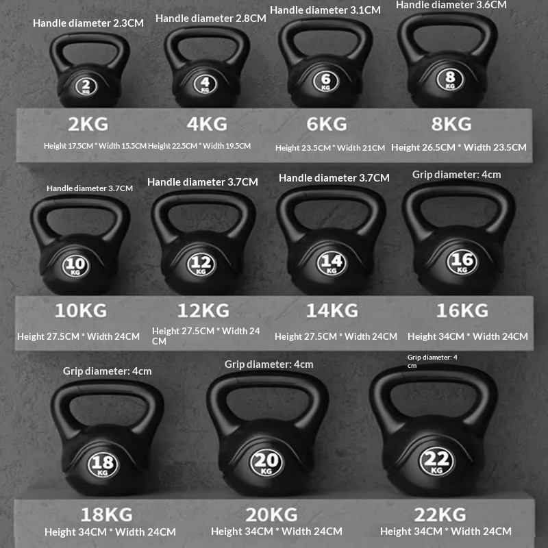 Home Gym Ideas - Kettlebell 8kg z regulacją obciążenia, ergonomiczny