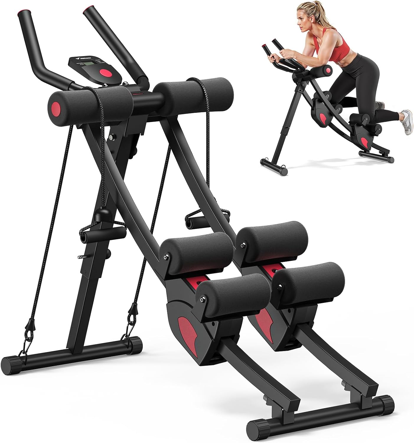 Home Gym Trainer - Domowa siłownia, wytrzymała stal, czarny kolor,