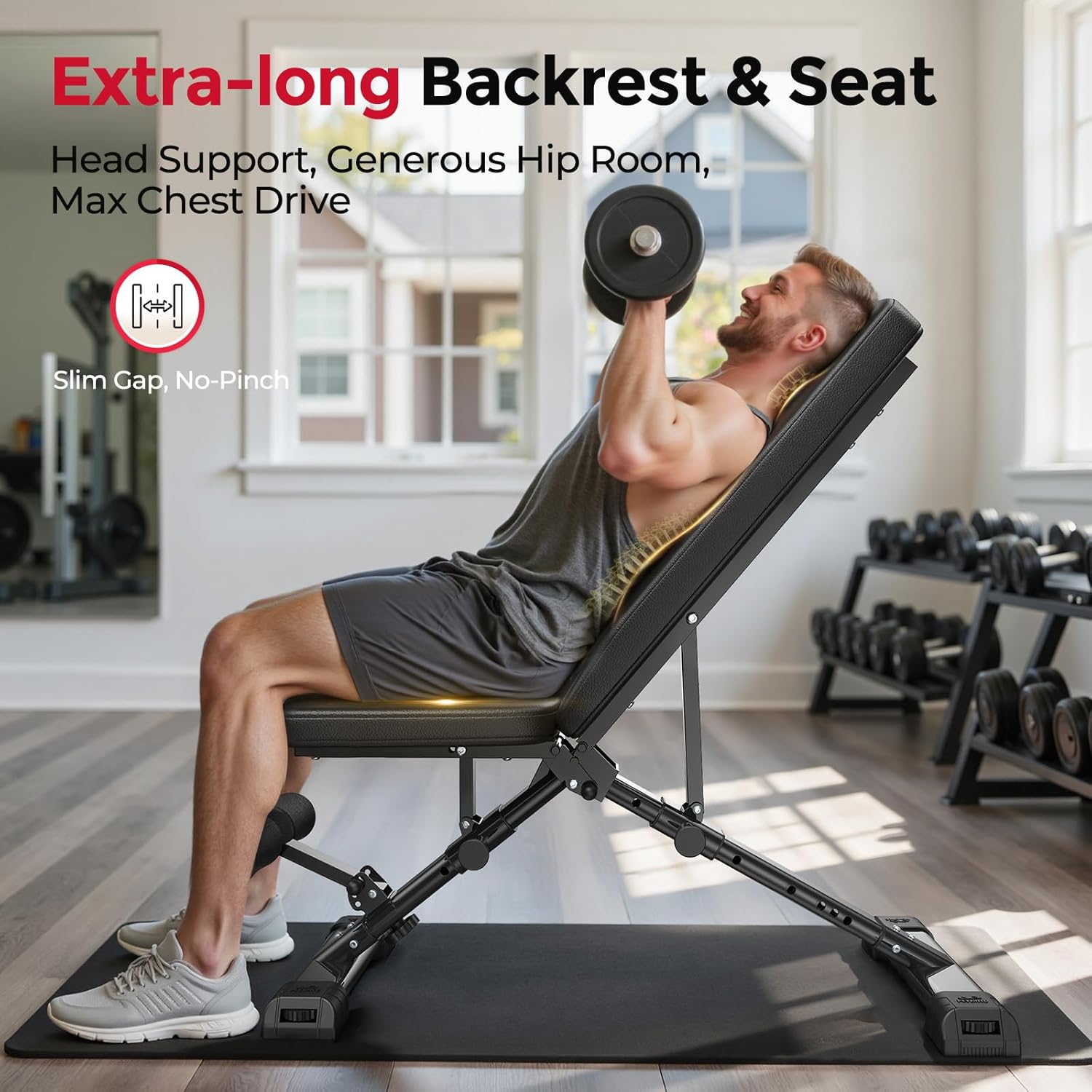 Regulowana ławka do ćwiczeń w  – Home Gym Bench recenzja i cena