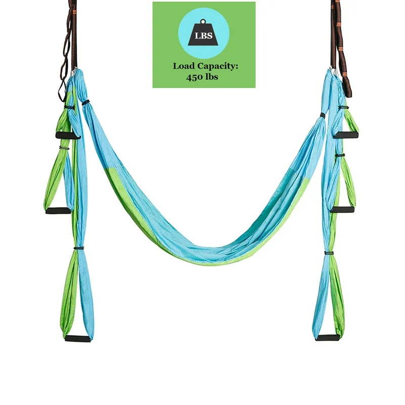 Hamak do aerial jogi z 6 uchwy – Yoga Trapeze Swing recenzja i cena
