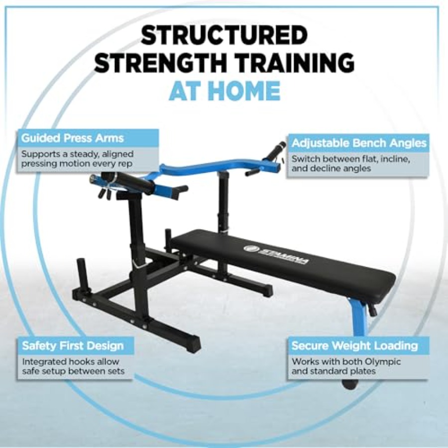 Maszyna do ćwiczeń siłowych w  – Home Gym With Leg Press recenzja i cena