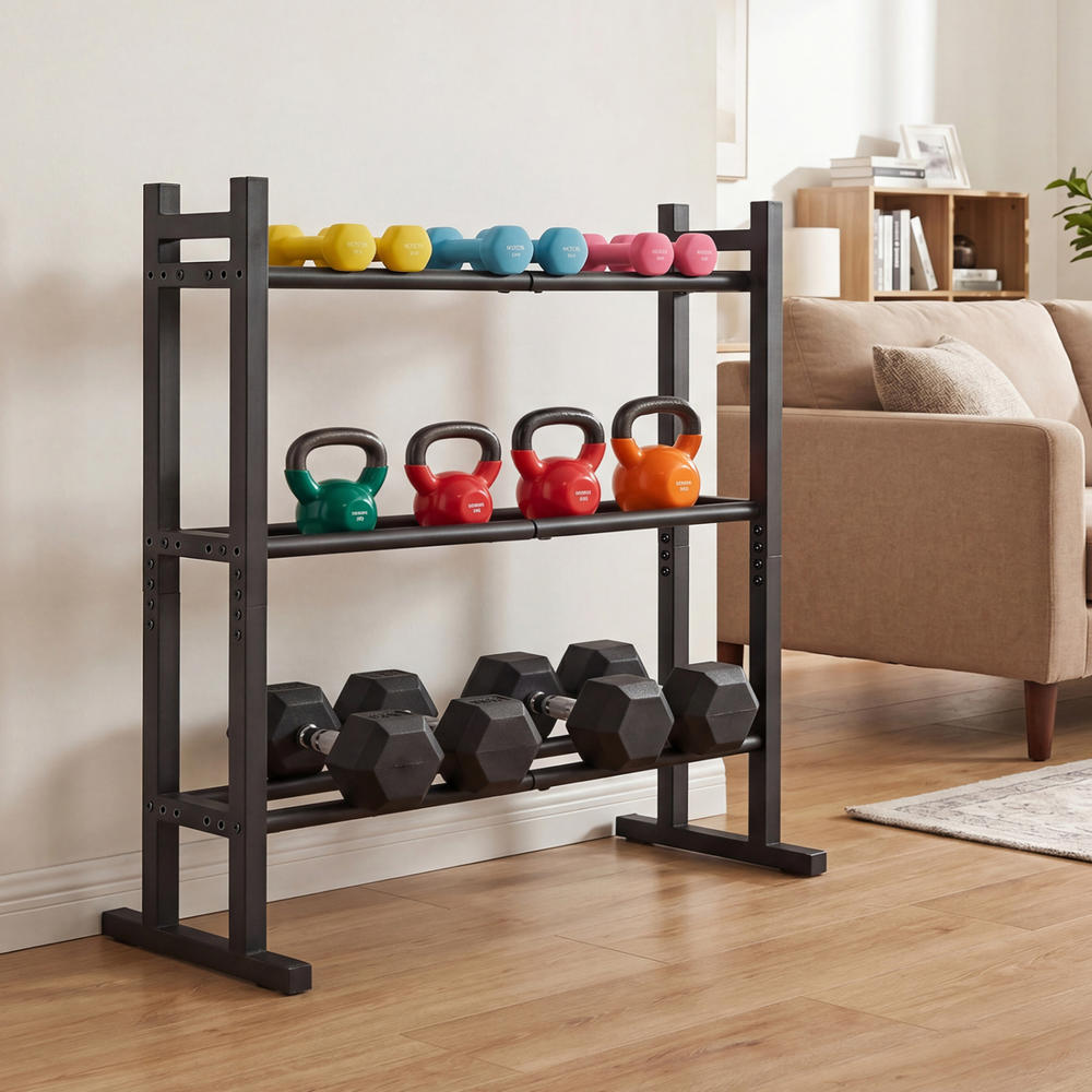Wytrzymały 3-poziomowy stojak  – Home Gym Equipment recenzja i cena