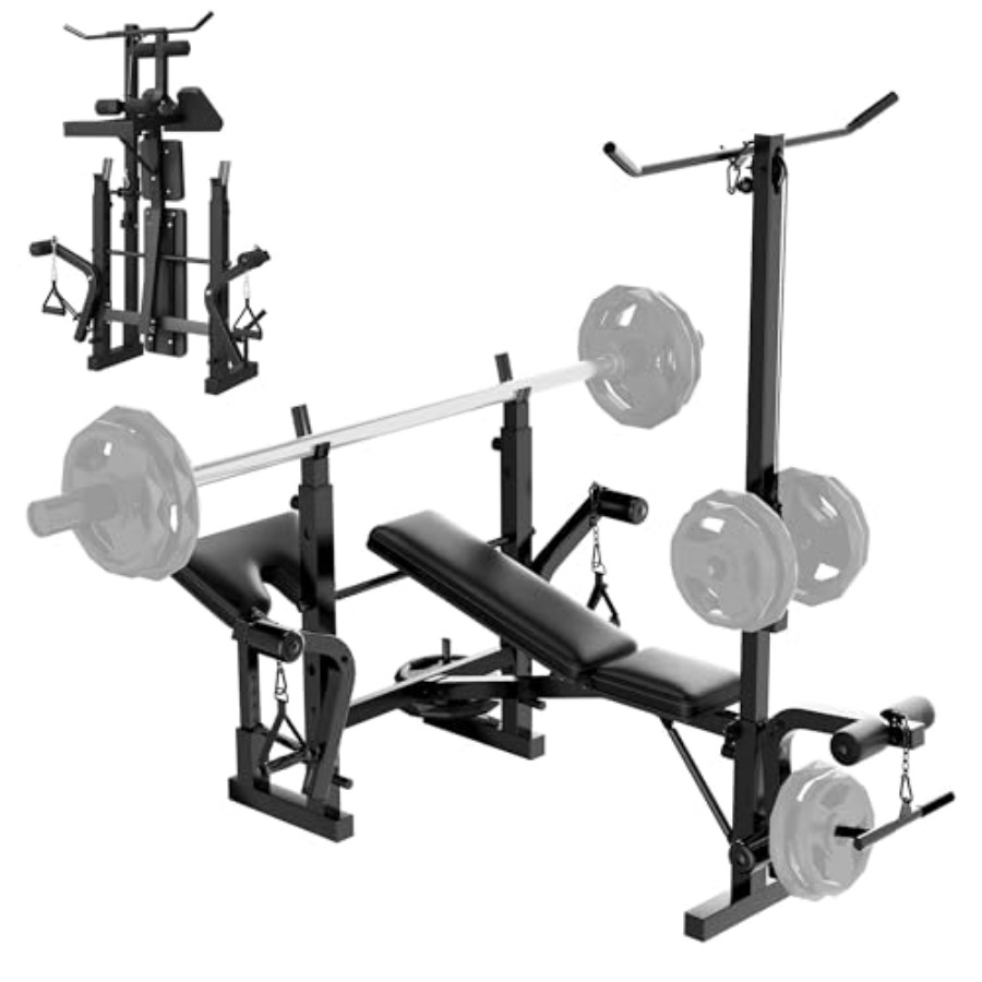 Zestaw ławki do ćwiczeń w domu – Home Gym With Leg Press recenzja i cena